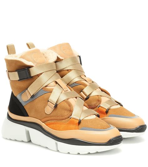 chloe sonnie high top sneakers